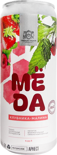 

Напиток газированный МЁDА клубника-малина 330 мл
