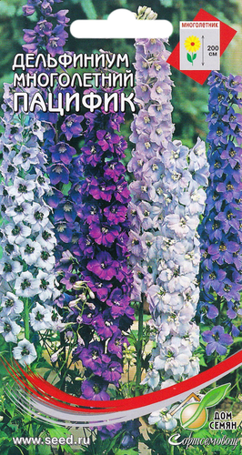 

Семена Дом семян Дельфиниум Пацифик многолетний смесь 4 г