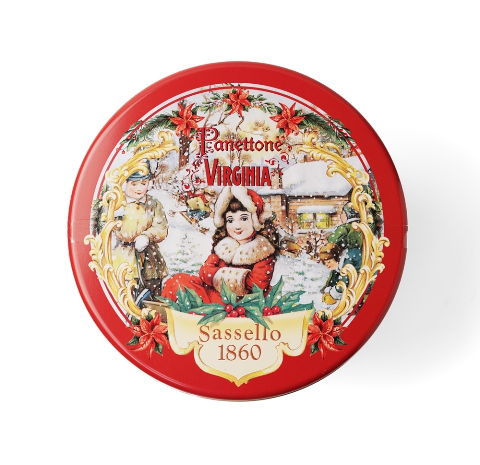 

Кулич классический с изюмом и цукатами в подарочной упаковке, Amaretti Virginia, 1 кг, Италия