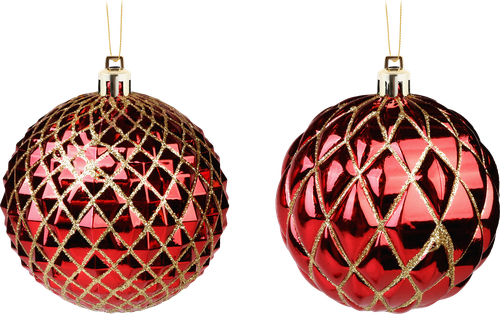 

Шар елочный HOMECLUB d=8см, с декором, пластик, 1 шт