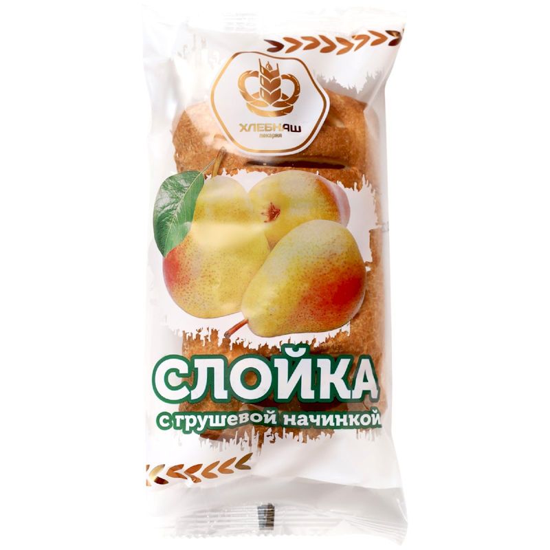 

Слойка Хлебнаш с грушевой начинкой 80 г