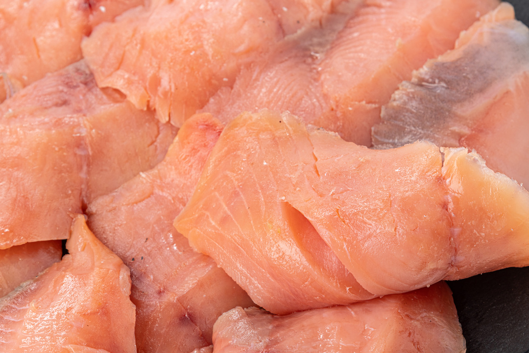 

Горбуша ломтики холодного копчения вес