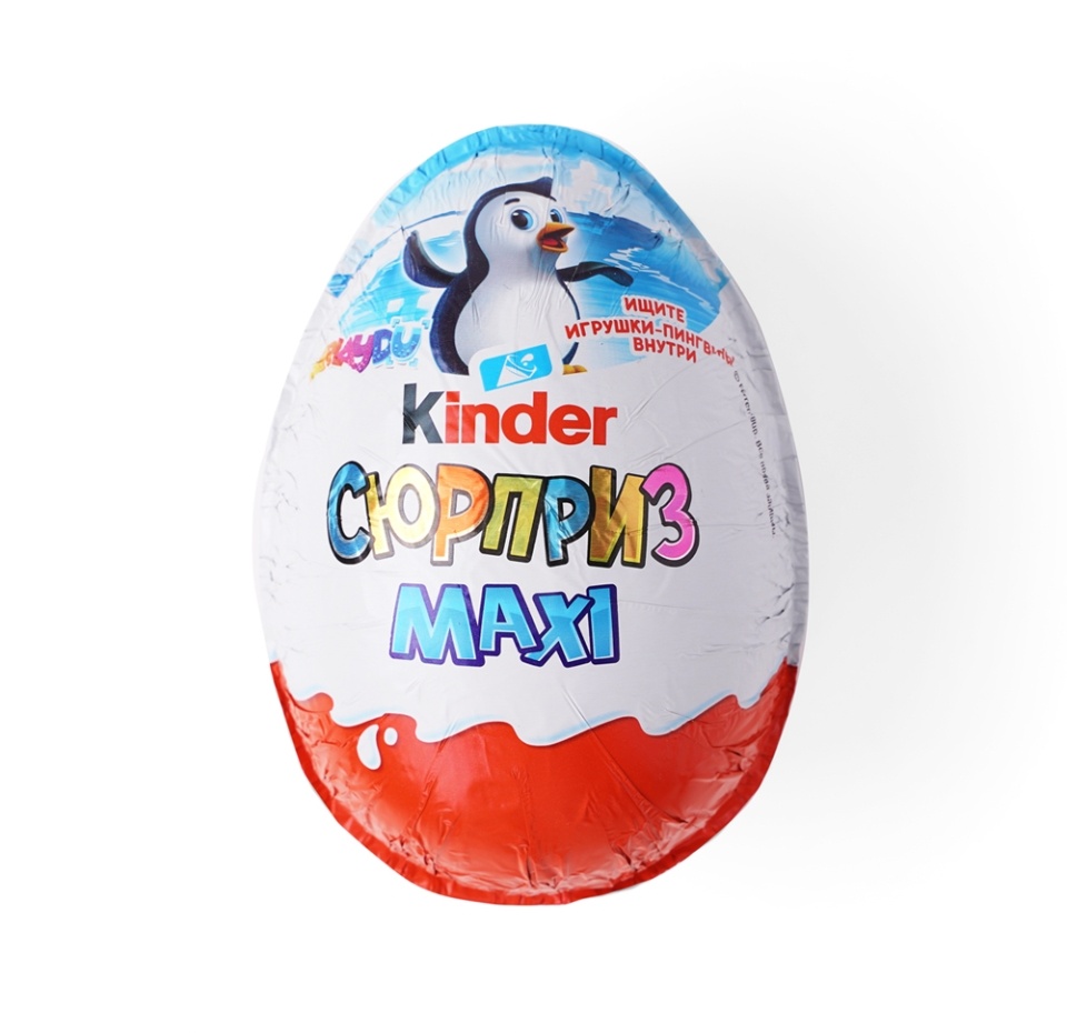 

Шоколадное яйцо Kinder Сюрприз MAXI Natoons, 100 г