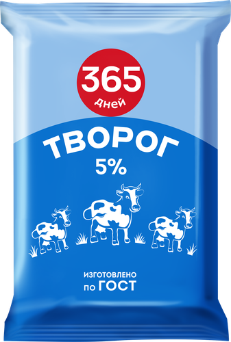 

Творог 365 Дней 5 % без змж 180 г
