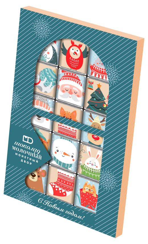 

Шоколад Монетный двор Новый Год Щелкунчик молочный порционный 75 г дизайн упаковки в ассортименте 1 шт.