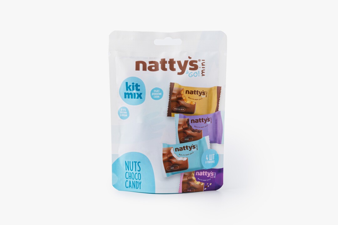 

Набор шоколадных мини-батончиков Nattys в молочном шоколаде 80 г