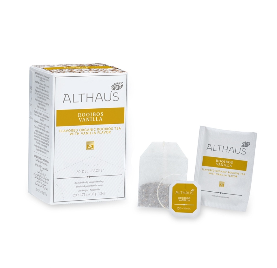 

Чай фруктовый Althaus Rooibos Vanilla Ройбуш ваниль 20 пакетиков