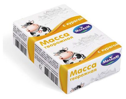 

Масса творожная МолкоМ с курагой 16.5%