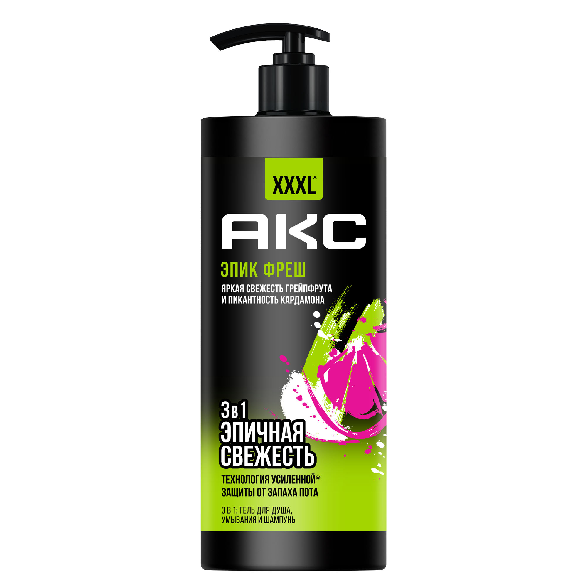 

Гель для душа Акс Epic Fresh мужской 1000 мл