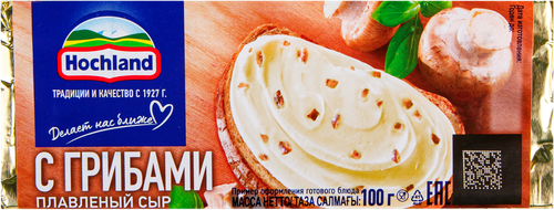 

Сыр плавленый Hochland с грибами 35%, 100 г