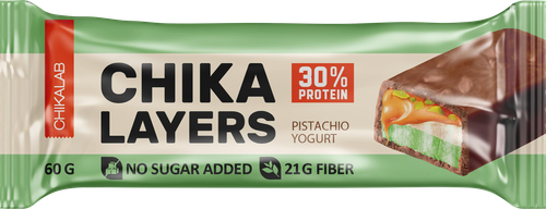 

Батончик протеиновый Chikalab Chika Layers фисташковый йогурт 60 г