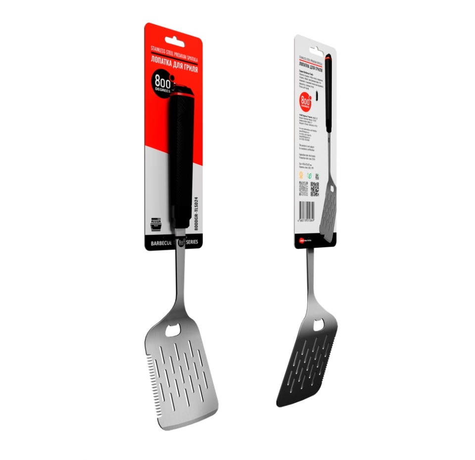 

Лопатка для гриля 800 Degrees с открывалкой Red Line Stainless Steel Spatula