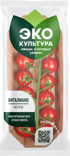 

Томаты Эко-культура Черри вау! красные на ветке 200 г