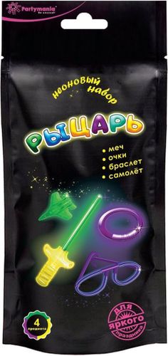 

Набор для праздника Partymania Рыцарь неоновый цвет в ассортименте 1шт.