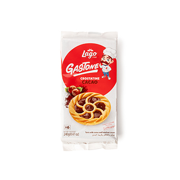

Печенье-тарталетки Lago Gastone с какао и ореховым кремом 240 г