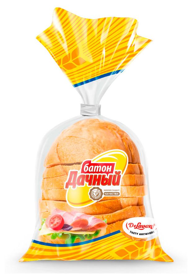 

Батон Владимирский хлебокомбинат Дачный половинка в нарезке 175 г