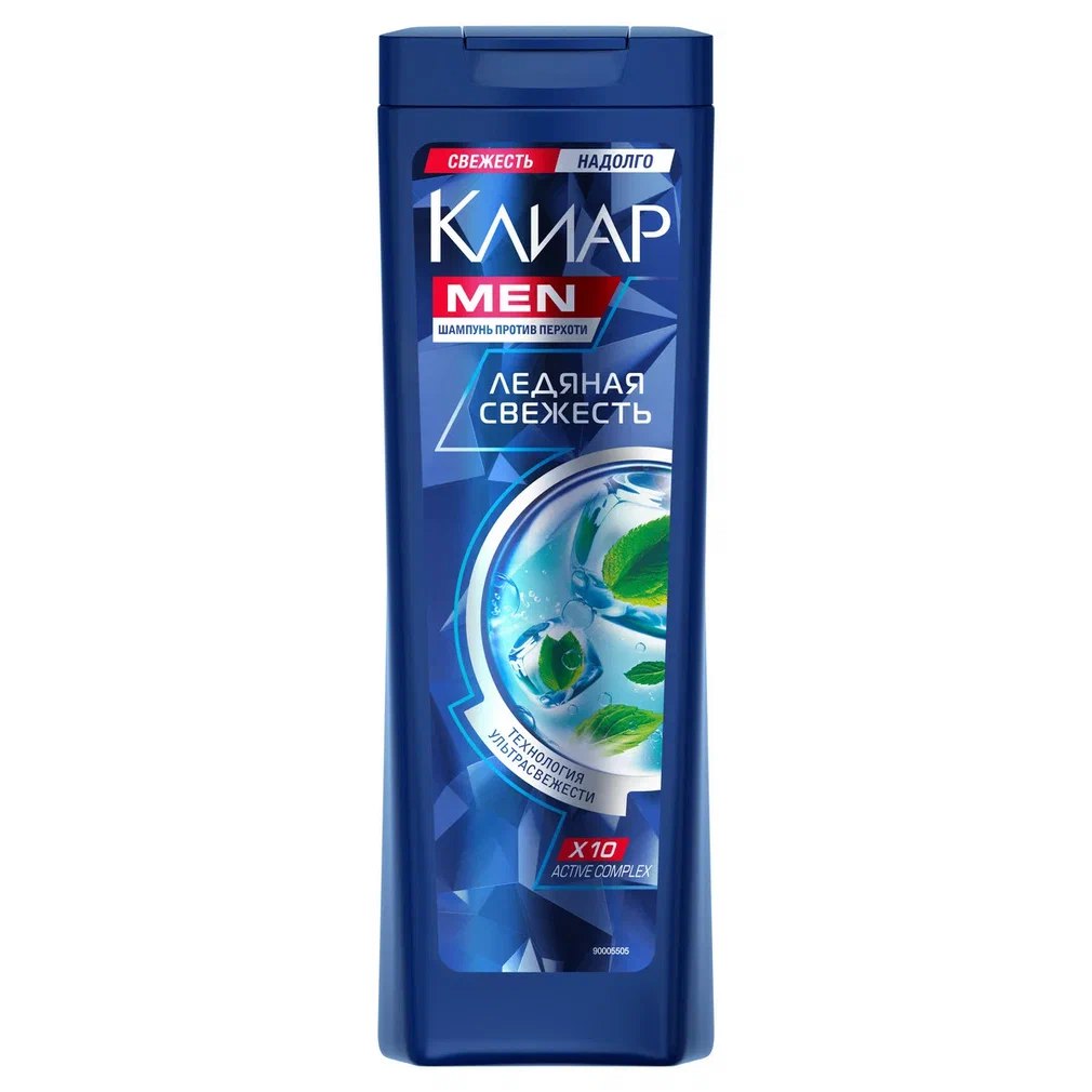 

Шампунь против перхоти Клиар Men Ледяная свежесть с ментолом 400 мл