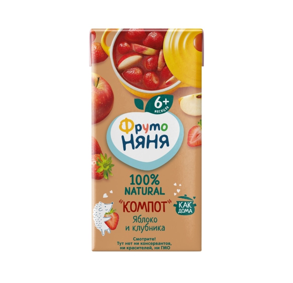 

Компот ФрутоНяня яблоко и клубника