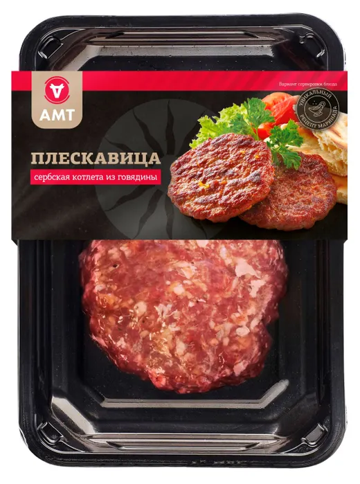 

Котлета Агроальянс МТ Плескавица сербская из говядины 200 г