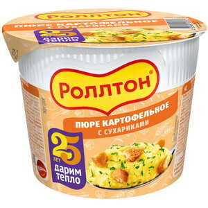 Пюре картофельное Роллтон с сухариками 40 г