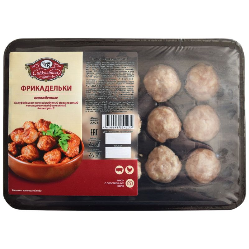 

Фрикадельки Сибколбасы охлажденные 225 г