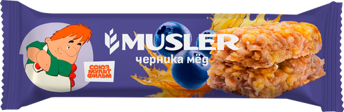 

Батончик мюсли Musler Черника и мед 30г