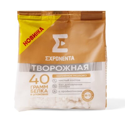Продукт творожный Exponenta с высоким содержанием белка топленое молоко 250 г