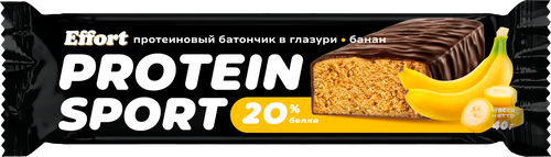 

Батончик протеиновый Эффорт Протеин Спорт с бананом в глазури 40 г