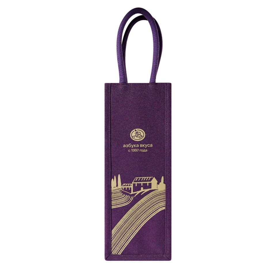 

Шоппер подарочный Азбука Вкуса для алкоголя на 1 бутылку 14 х 38 х 14 см