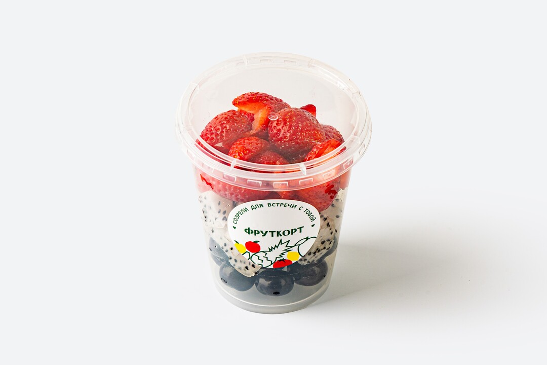 

Фруктовый микс Фруткорт Голубика, питахайя, клубника 220 г
