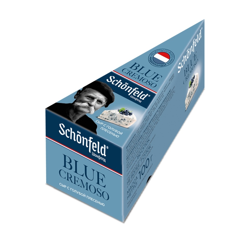 

Сыр Schonfeld Blue Cremoso с голубой плесенью 50% 100 г