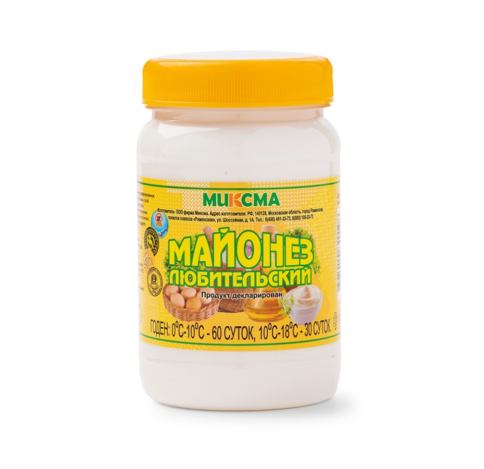 

Майонез Миксма Любительский 50%, 350 г