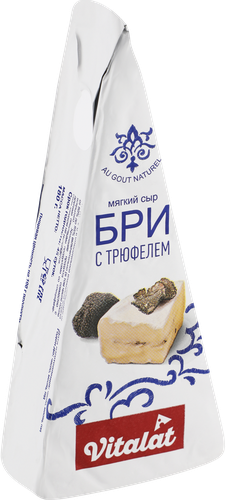 

Сыр Vitalat мягкий Бри с трюфелем 60% 180 г