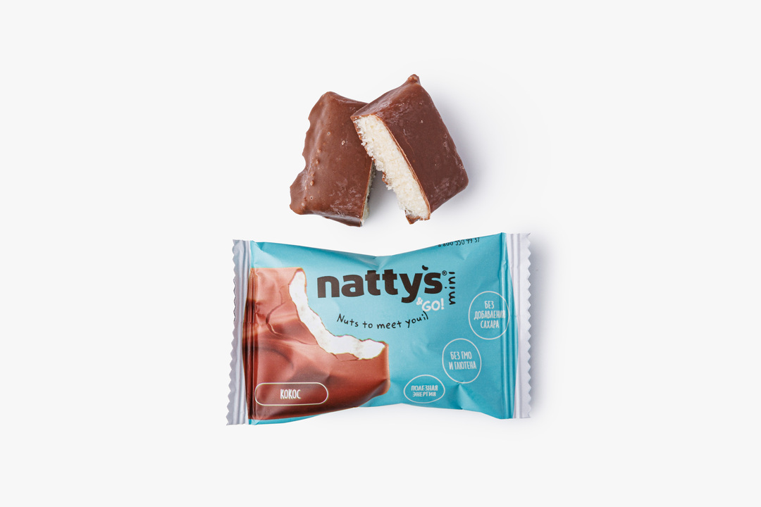 

Набор шоколадных мини-батончиков Nattys в молочном шоколаде 80 г