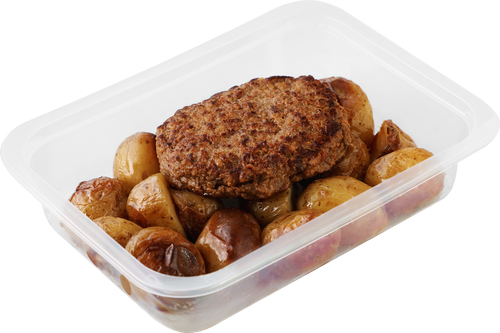 

Бифштекс Лента Fresh с печеным картофелем 300 г