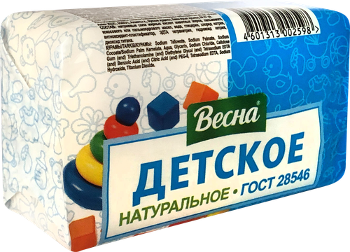 

Мыло твердое детское Весна 140 г