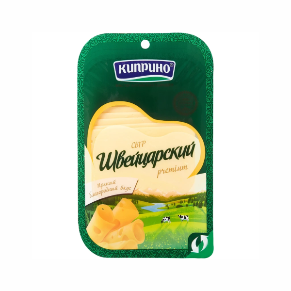 

Сыр Киприно Швейцарский нарезка 50% 125 г