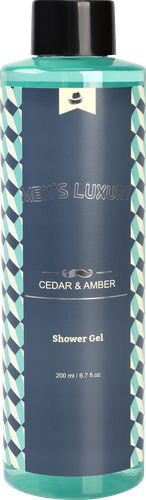 

Подарочный набор Мужская роскошь (Men's Luxury) Кедр и амбра (Cedar&Amber): Гель для душа 200 мл, гель для бритья 100 мл, расческа для волос 1 шт.