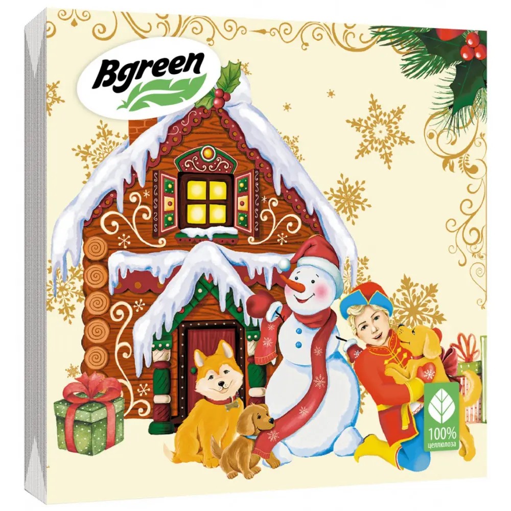 

Салфетки Bulgaree Green Новый Год 3 слоя 33 х 33 см 20 шт.