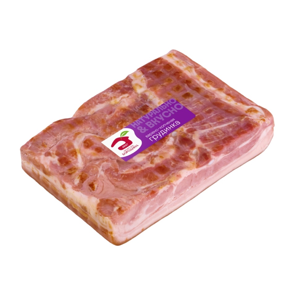 

Грудинка копчёно-варёная Мясной дом Бородина вес