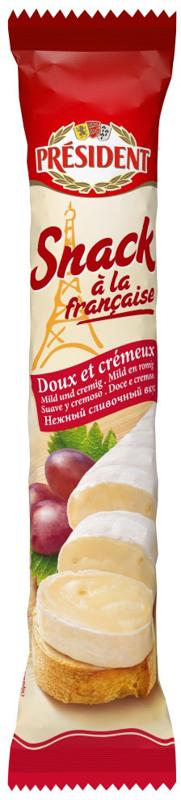 

Сыр мягкий President Снек (Snack) с белой плесенью 170 г