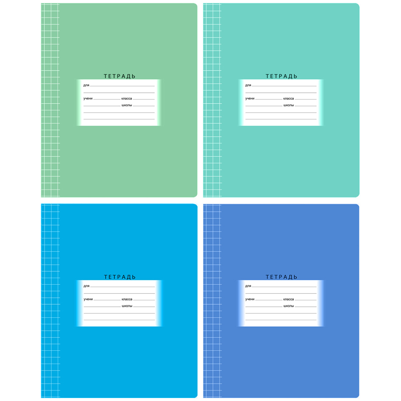 

Тетрадь BG Школьная эконом клетка 12 л 1 шт., цвет в ассортименте