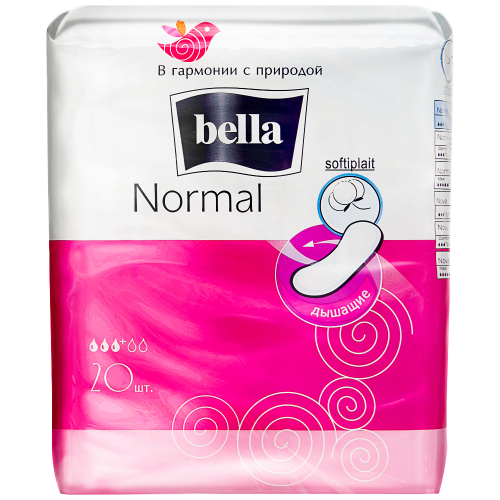 

Прокладки гигиенические Bella Normal softiplait 20 шт. дизайн упаковки в ассортименте