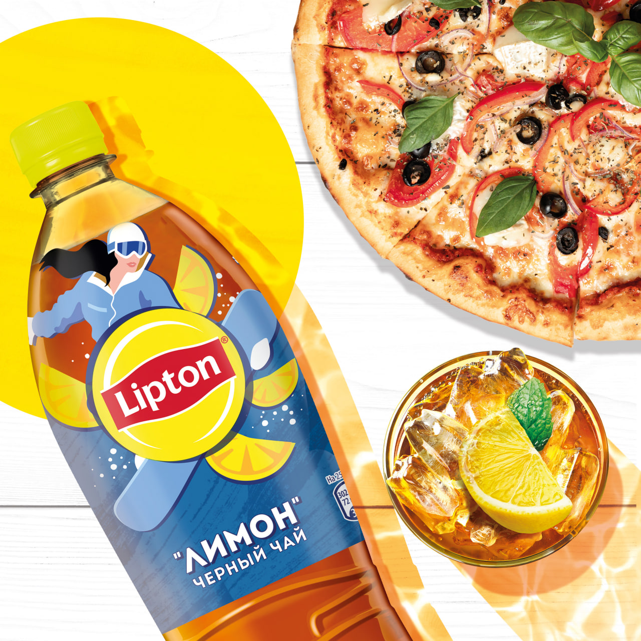 

Напиток холодный чай Lipton Лимон 1 л