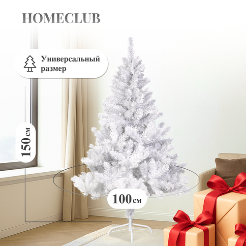 

Ель искусственная Homeclub Alaska белая h 150 см d 100 см 321 ветка