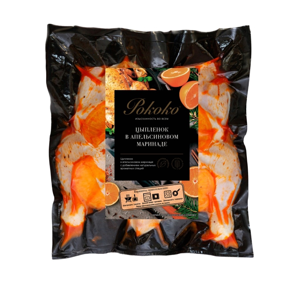 

Цыпленок Рококо в апельсиновом маринаде вес