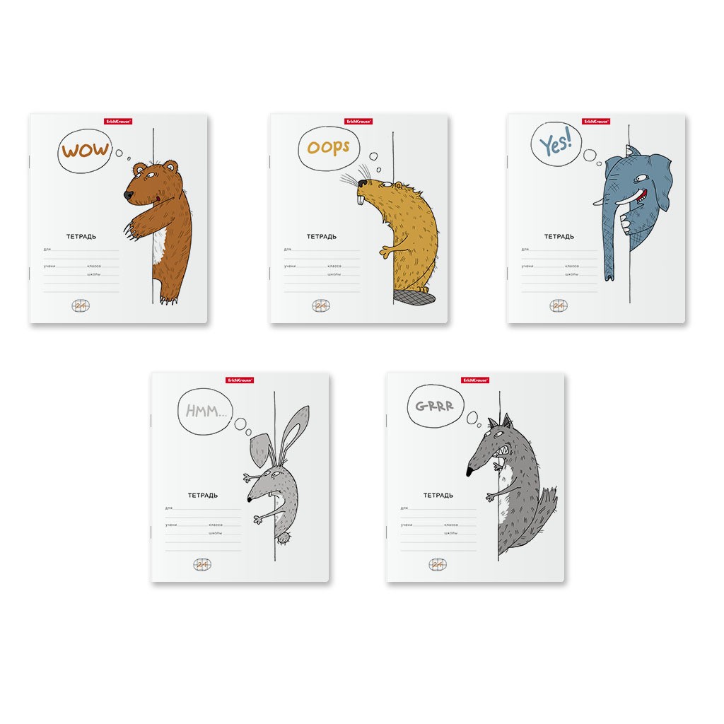 

Тетрадь ErichKrause Из-за угла в клетку 24 листа, дизайн в ассортименте