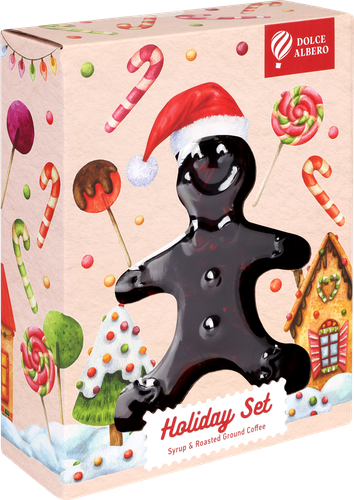 

Набор подарочный Holiday syrup Ginger man Кофе и сироп, 910г