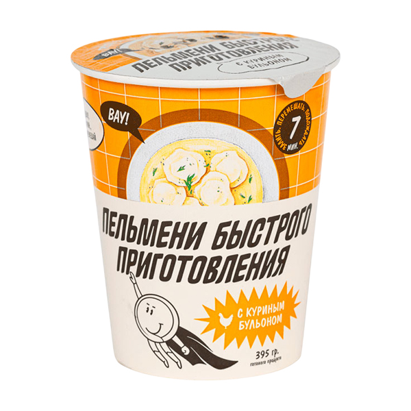 

Пельмени Рамай быстрого приготовления с куриным бульоном 100 г