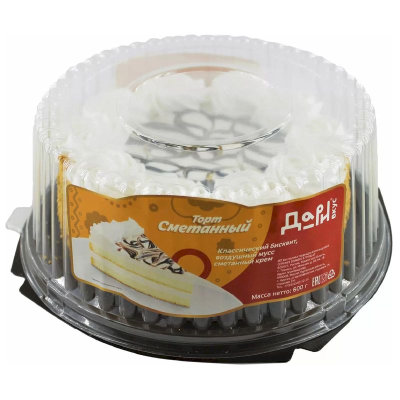 

Торт Дари Вкус Сметанный 600 г